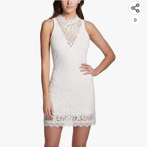 Kensie Lace High Neck Lace Dress Size 6 Like New